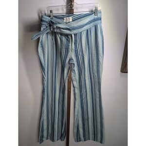 Free People  Indigo‎ Haze Stripe Pants Jeans Size 31